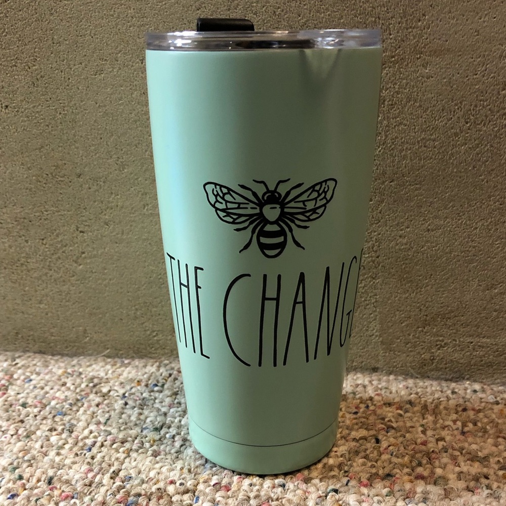 🆕 Rae Dunn BEE 🐝 THE CHANGE Insulated Tumbler - Picture 2 of 9